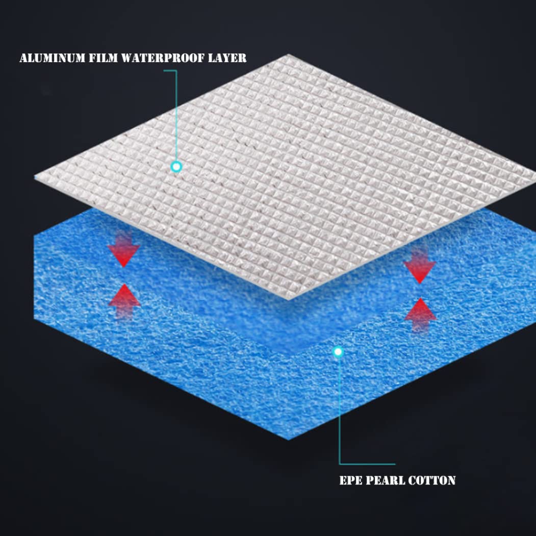 Килимок Camping Rolling Mat Foil Aluminium Film EVA Double Sided Insulated, фото №2