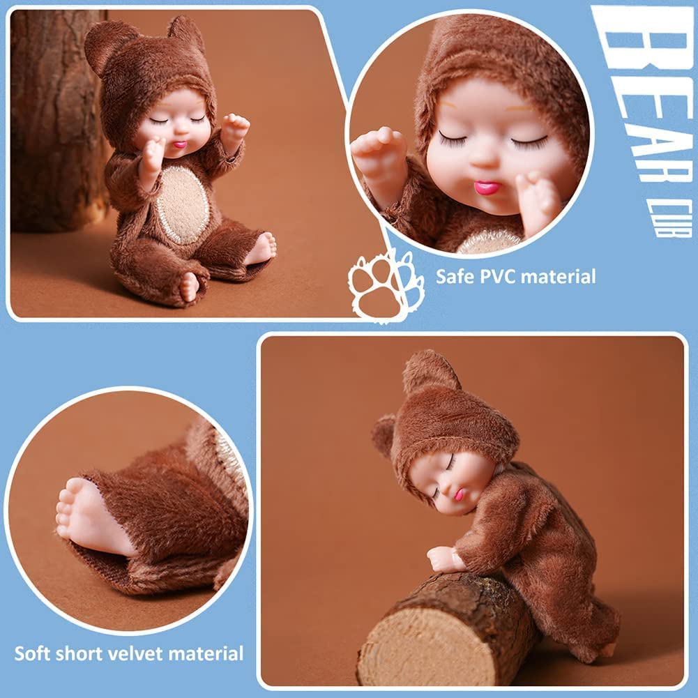 Кукла NGUMMS AA01 Mini Newborn Reborn Baby Mini Sleeping, фото №6