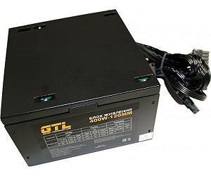 Блок живлення 400 Вт GTL Black 120 мм 2xMolex/2xSATA/1x6-pin/1x4-pin/1x20+4-pin (GTL-400-120) synthetic.ua - Фото 1