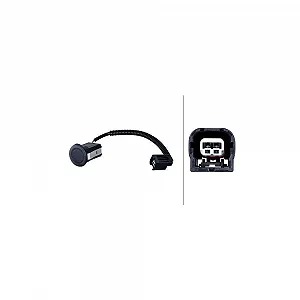 Датчик парковки HELLA 6PX 358 141-931 для HONDA, двухсторонний, задний, внутренний - Фото 1