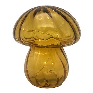 Настільна лампа Кришталева Mushroom Shape 15 см Коричнева synthetic.ua - Фото 1