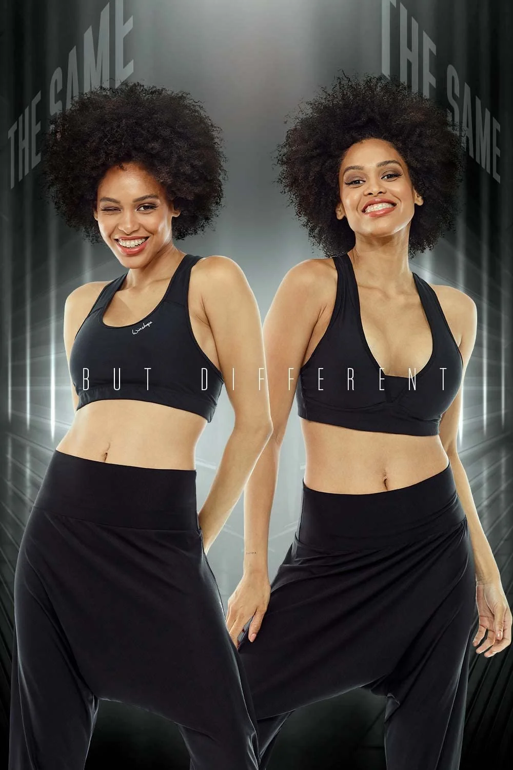Спортивний бюстгальтер-топ WINSHAPE Fitness Leisure Sb101 функціональний Black, фото №7
