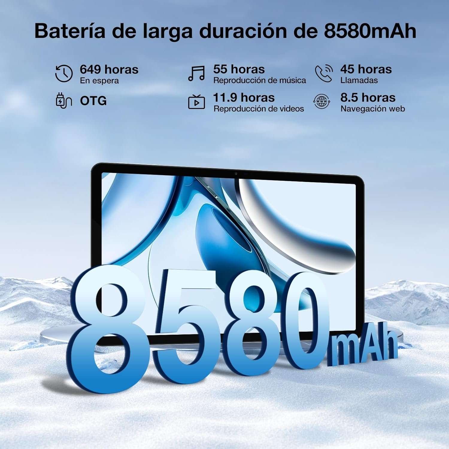 Планшет 11'' DOOGEE T40 8+12/512Gb 4G 2-SIM 8 ядер Android 14 8580 mAh Чорний, фото №5 Планшет 11'' DOOGEE T40 8+12/512Gb 4G 2-SIM 8 ядер Android 14 8580 mAh Чорний, фото №5