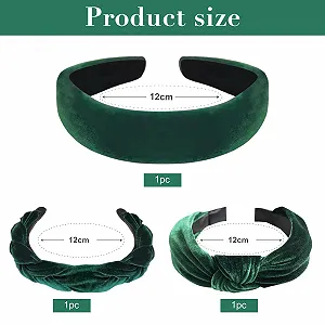 Бархатная Обруч на голову плетеная Dirndl, набор 3 шт. synthetic.ua - Фото 1