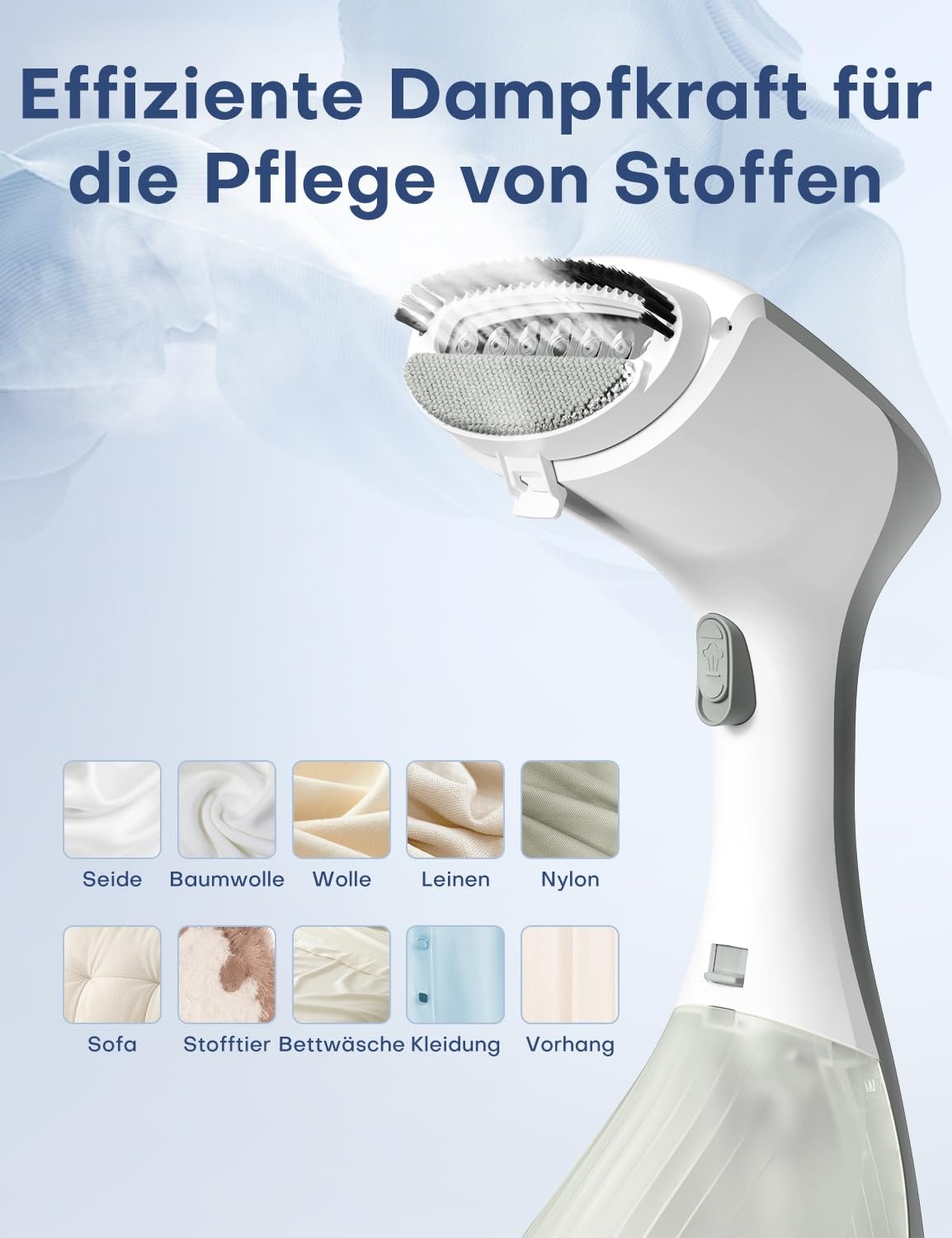 Відпарювач QEXREED 1300 W 260 мл портативний, фото №5 Відпарювач QEXREED 1300 W 260 мл портативний, фото №5