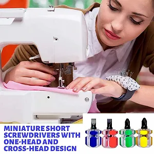 Набір мінівикруток 5 шт. з короткими ручками шліцьові та хрестові synthetic.ua - Фото 1