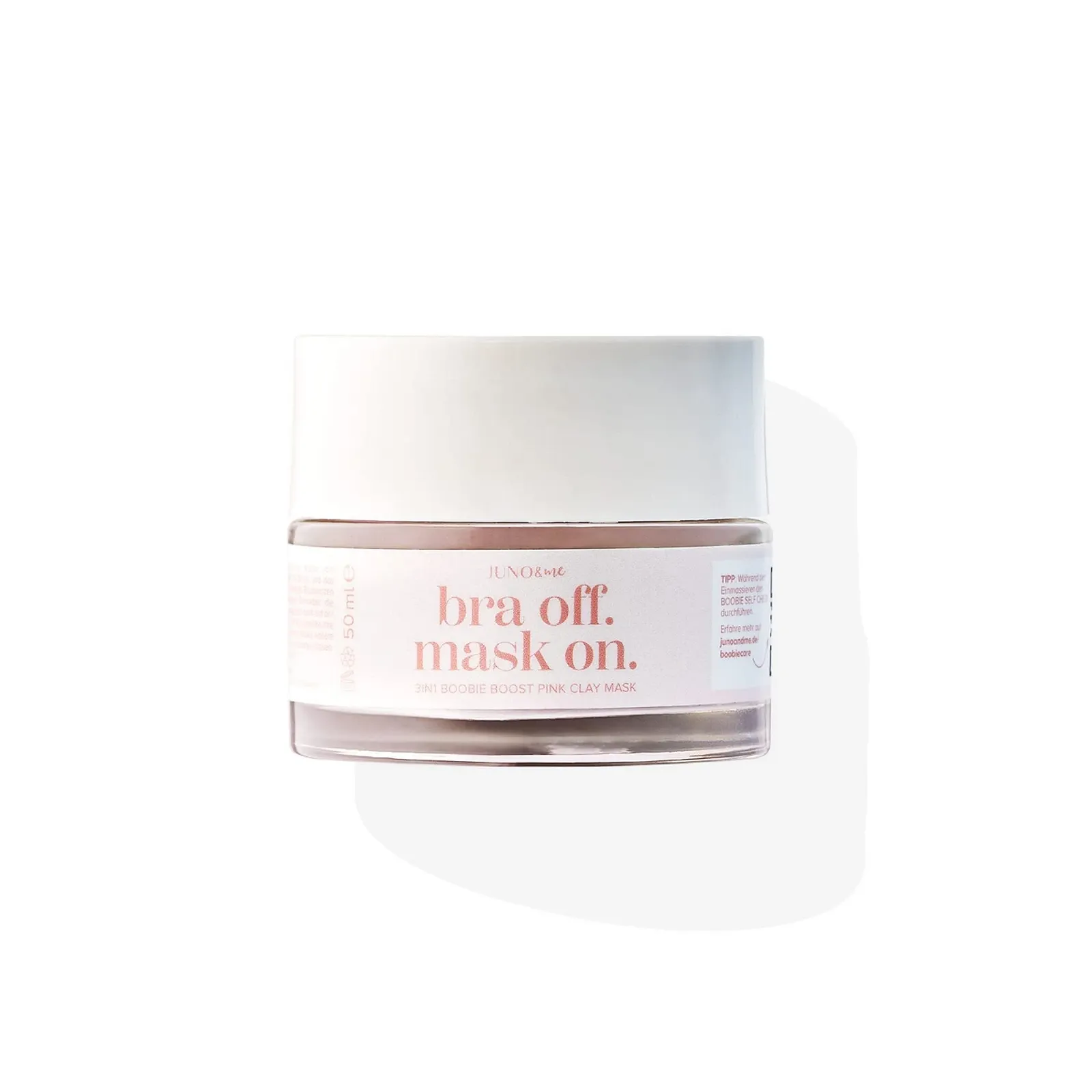 Маска Juno & me 3-в-1 Boobie Boost Pink Clay для зони декольте, фото №1