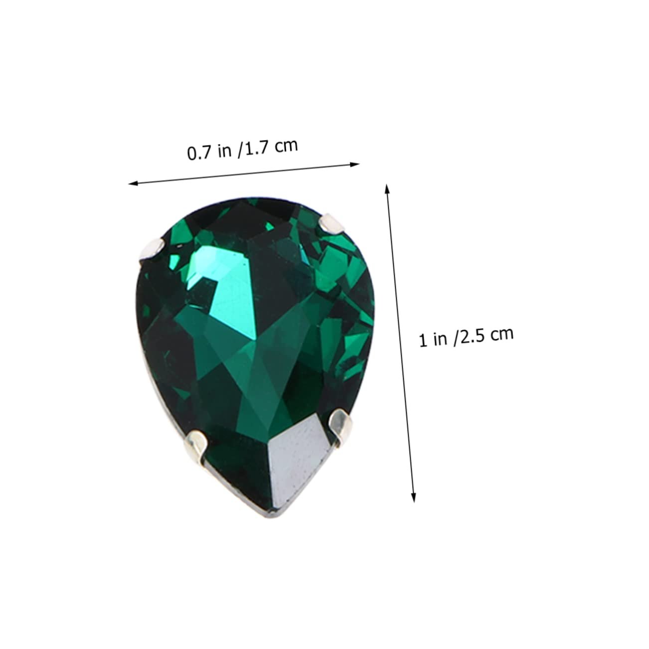 Капли Brand Operitacx 100 шт. Декоративные стразы для одежды, цветочных ваз, драгоценных камней, шитья, украшений, зеленые бриллианты, витраж, пришивные кристаллы, фото №8