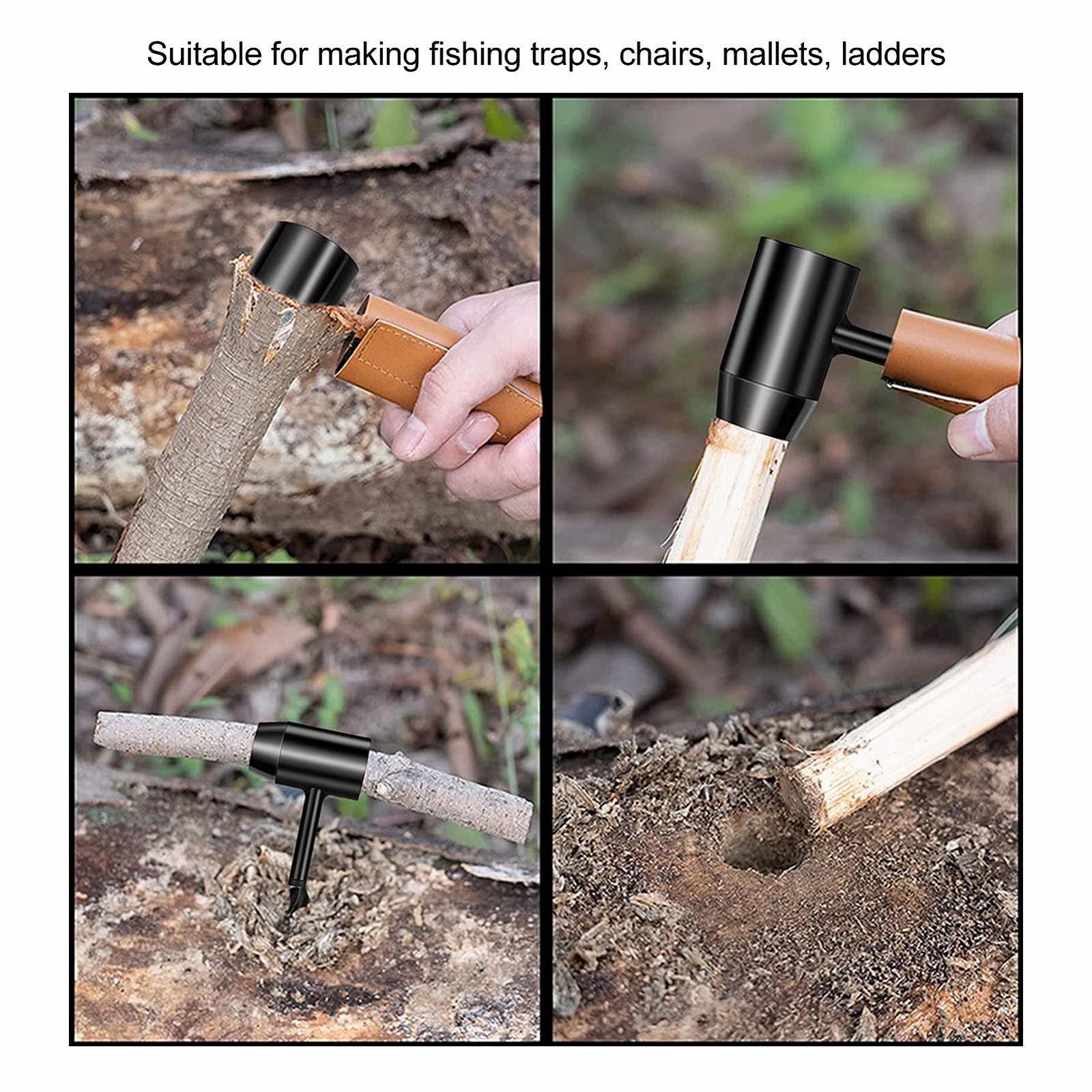 Ручной бур Bushcraft Gear, инструмент выживания, ручной ключ для бура, для бушкрафта и кемпинга, черный, фото №6