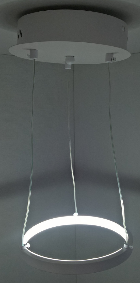 Светодиодная потолочная LED люстра 9079/1-(200)-wh Белый 13-100х20х20 см, фото №2