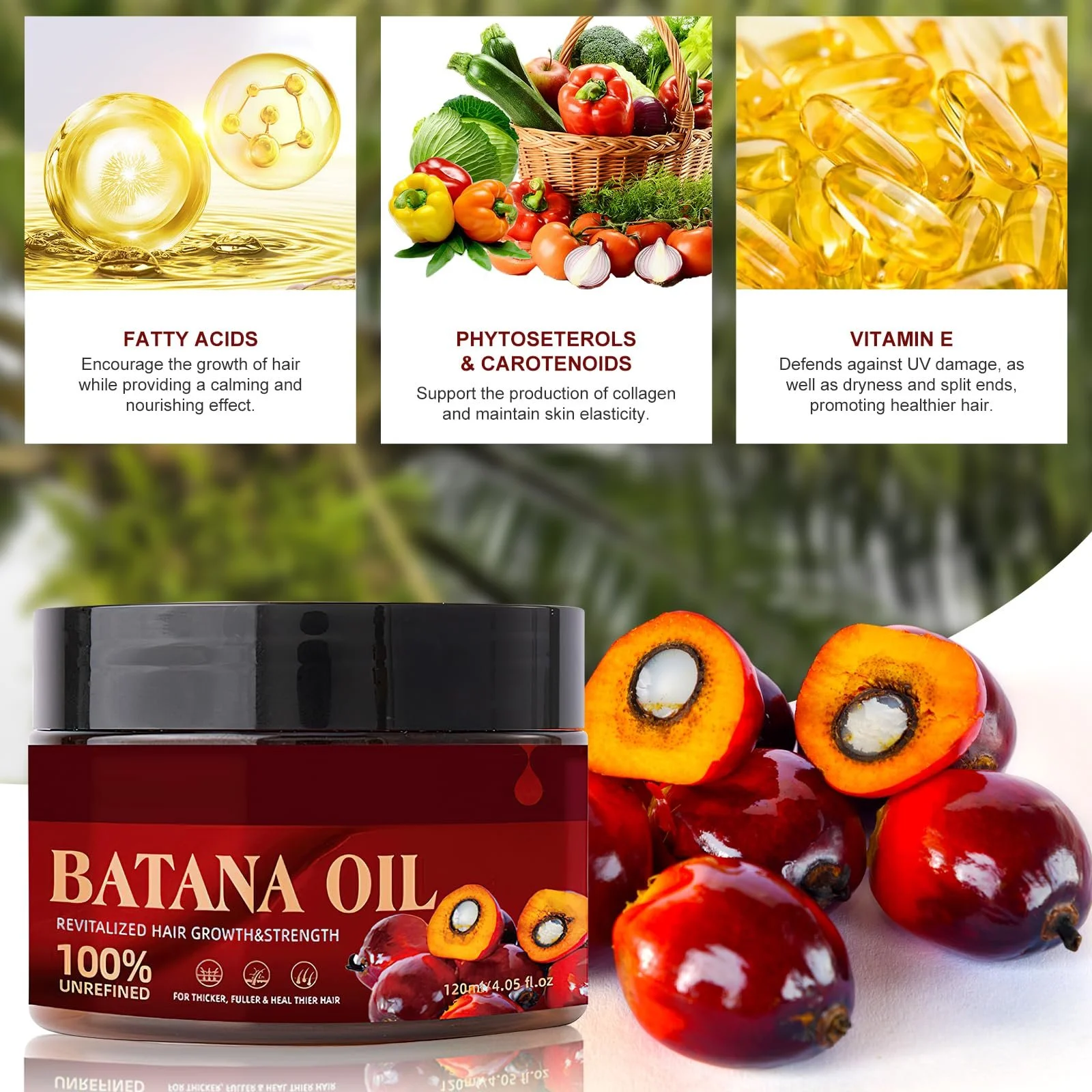 Кондиціонер Batana Oil Batana Oil 120 г, Живильний крем проти випадіння волосся та посічених кінчиків, Стимулює ріст волосся, фото №3 Кондиціонер Batana Oil Batana Oil 120 г, Живильний крем проти випадіння волосся та посічених кінчиків, Стимулює ріст волосся, фото №3