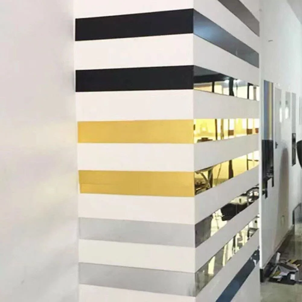 Дзеркальні наклейки на стіну Акрилова мозаїка 10 штук 5×50 см Сріблясті, фото №5 Дзеркальні наклейки на стіну Акрилова мозаїка 10 штук 5×50 см Сріблясті, фото №5