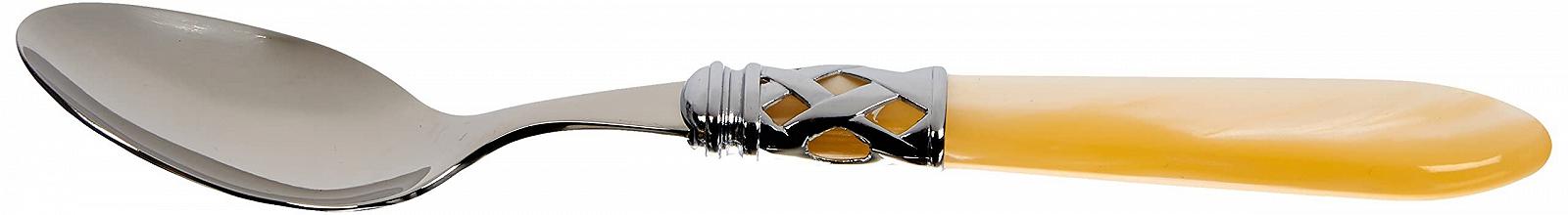 Набор вилок и ложек Bugatti ALCAM Aladdin Нержавеющая сталь/Акрил, Цвет слоновой кости, фото №2 Набор вилок и ложек Bugatti ALCAM Aladdin Нержавеющая сталь/Акрил, Цвет слоновой кости, фото №2