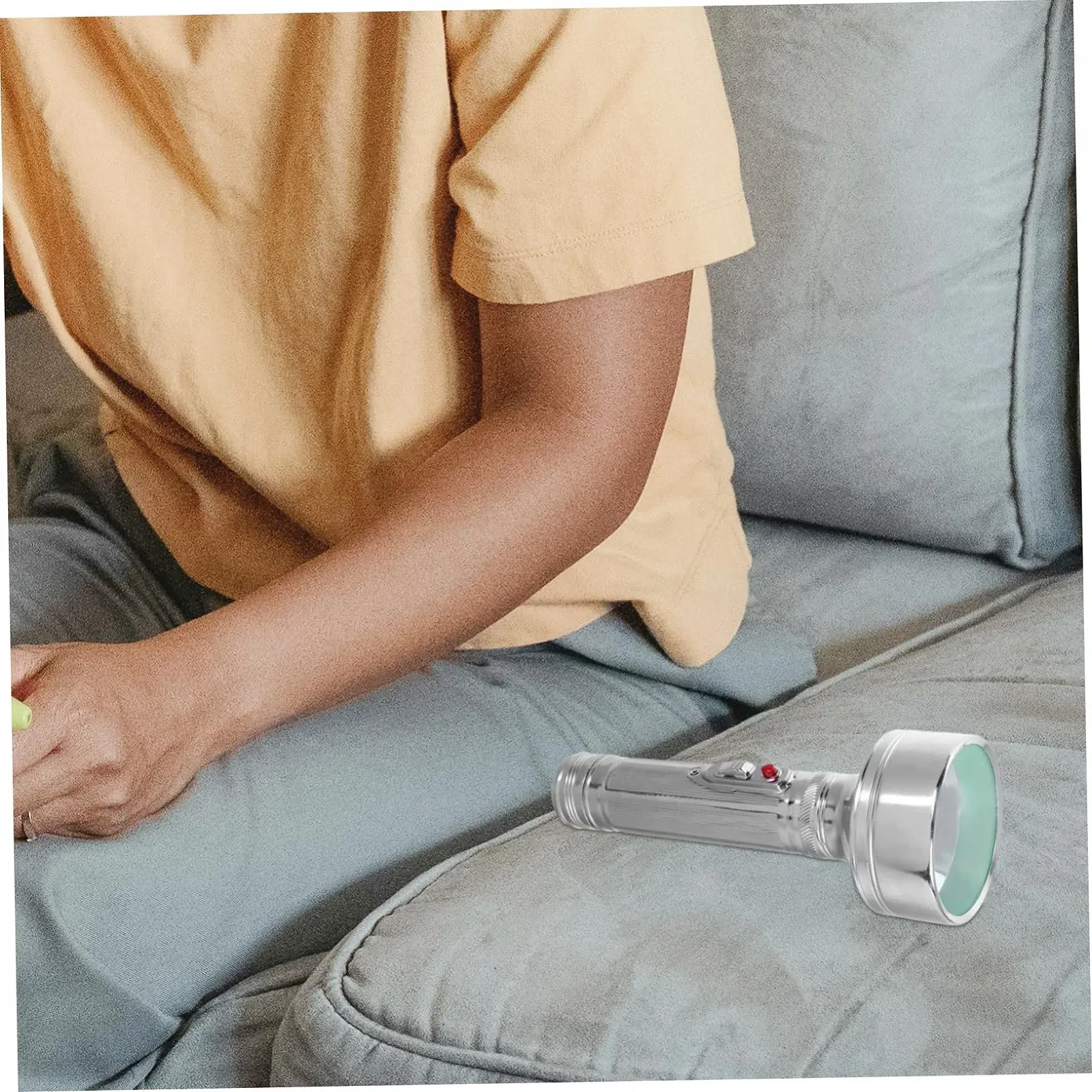 Ліхтар Veemoon Вінтажний поліцейський Ретро Вінтаж 80-х Мініатюрний алюмінієвий срібний, фото №7