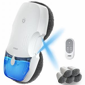 Робот для мойки окон Fmart T10 с автоматической двухсторонней системой распыления, тройной системой безопасности, интеллектуальной навигацией, дистанционным управлением, для всех гладких поверхностей, с 10 салфетками - Фото 1