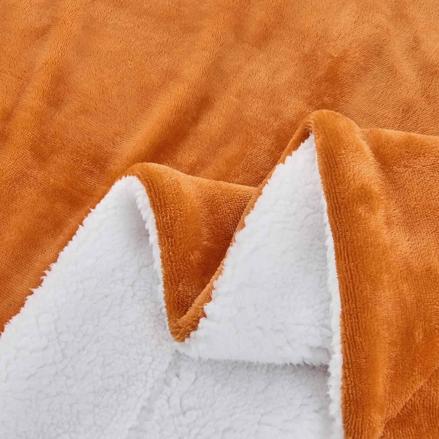 Покривало Sherpa SOCHOW Двостороння Помаранчевий 220 x 240 см, фото №5