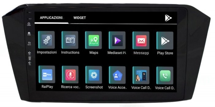 Штатна автомагнітола JFSound JF-031WP-X9C для VW Passat B8 2015 / 9" / Сенсорна / 4/64Гб / Android 12 / Apple CarPlay / Android Auto / Bluetooth / WI-FI / GPS / AUX / DAB+, фото №2