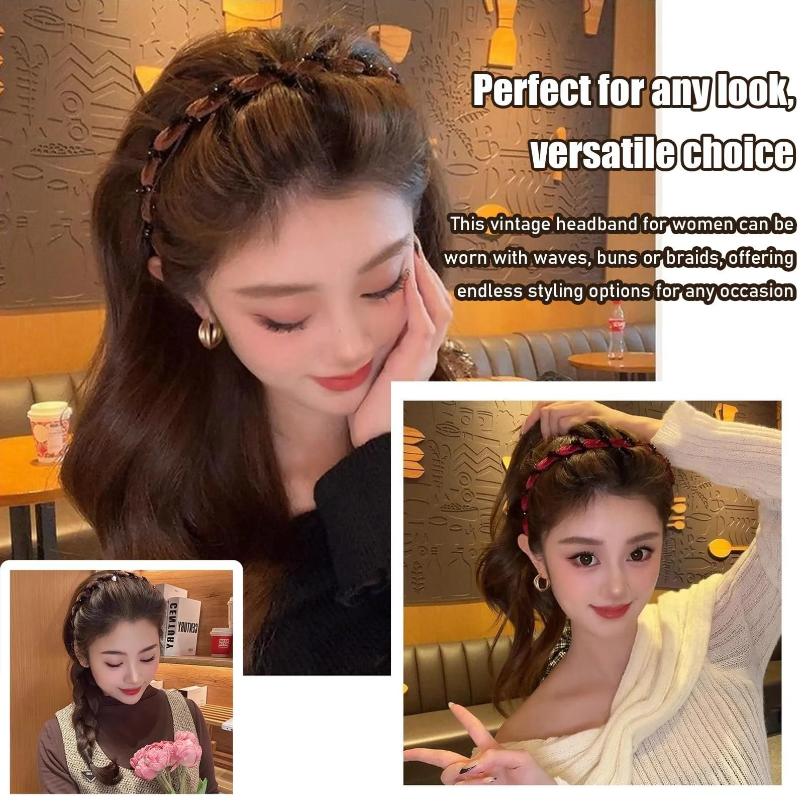 Вінтажний Обруч для Волосся з Перлинами, фото №1 Вінтажний Обруч для Волосся з Перлинами, фото №1