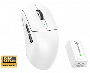 Купить Игровая мышка Attack Shark R6 White PAW3950MAX 42K DPI 8000Гц 750IPS 50G - Фото 1 Игровая мышка Attack Shark R6 White PAW3950MAX 42K DPI 8000Гц 750IPS 50G - Фото 1