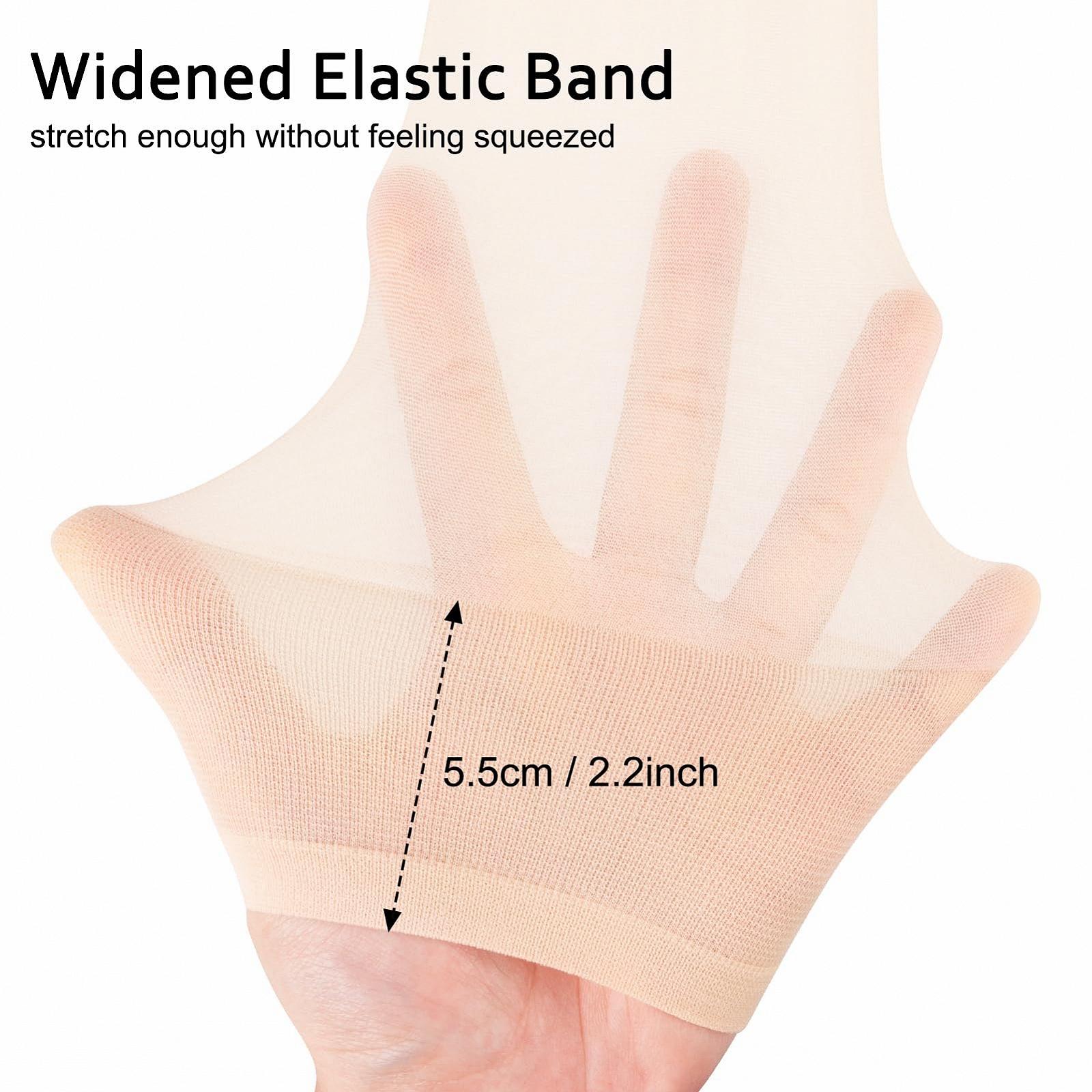 Комплект нейлоновых носков 6 пар, 20 ден, матовые прозрачные носки, женские чулки до колена, тонкие чулки, дышащие нейлоновые чулки, шелковые чулки (Черный, Телесный), фото №5