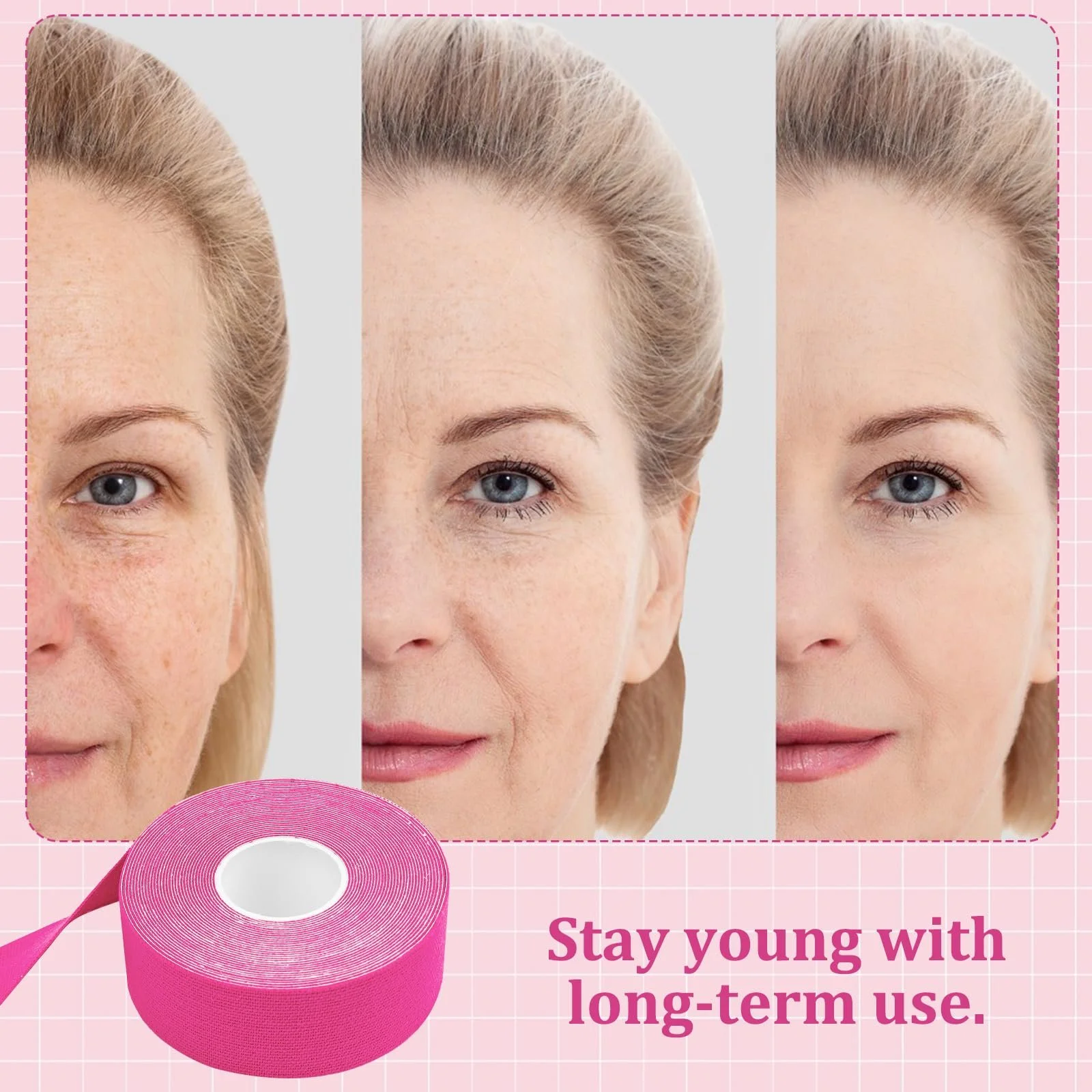 Набір стрічок для підтяжки обличчя 3 шт., стрічки для макіяжу від зморшок, фото №6 Набір стрічок для підтяжки обличчя 3 шт., стрічки для макіяжу від зморшок, фото №6