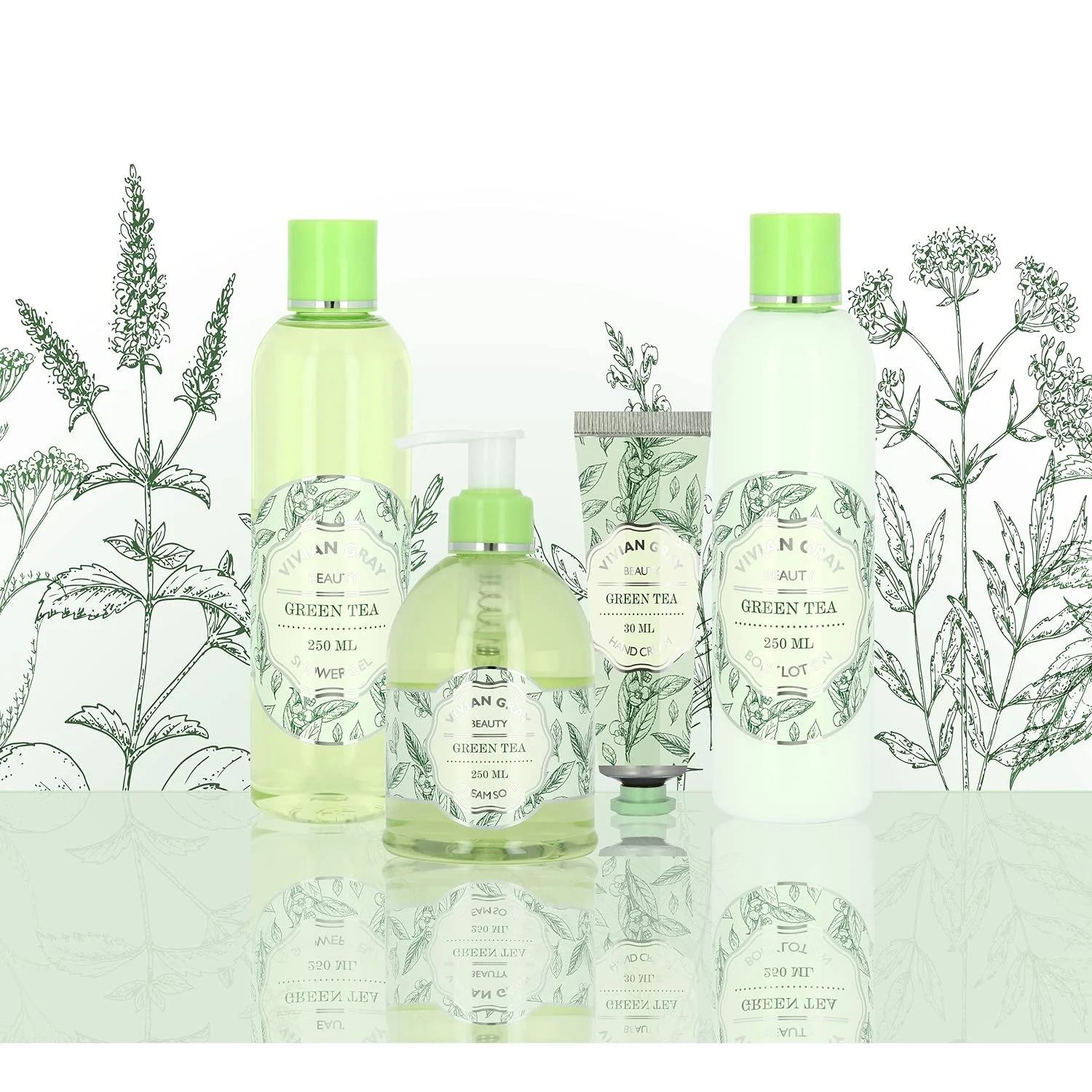 Лосьйон для рук VIVIAN GRAY Naturals Зелений чай 30 мл Зелений, фото №2 Лосьйон для рук VIVIAN GRAY Naturals Зелений чай 30 мл Зелений, фото №2