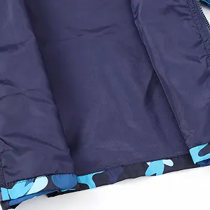 Дитяче вітрозахисне пальто для хлопчиків з капюшоном на блискавці для осінньої негоди та активного відпочинку synthetic.ua - Фото 1