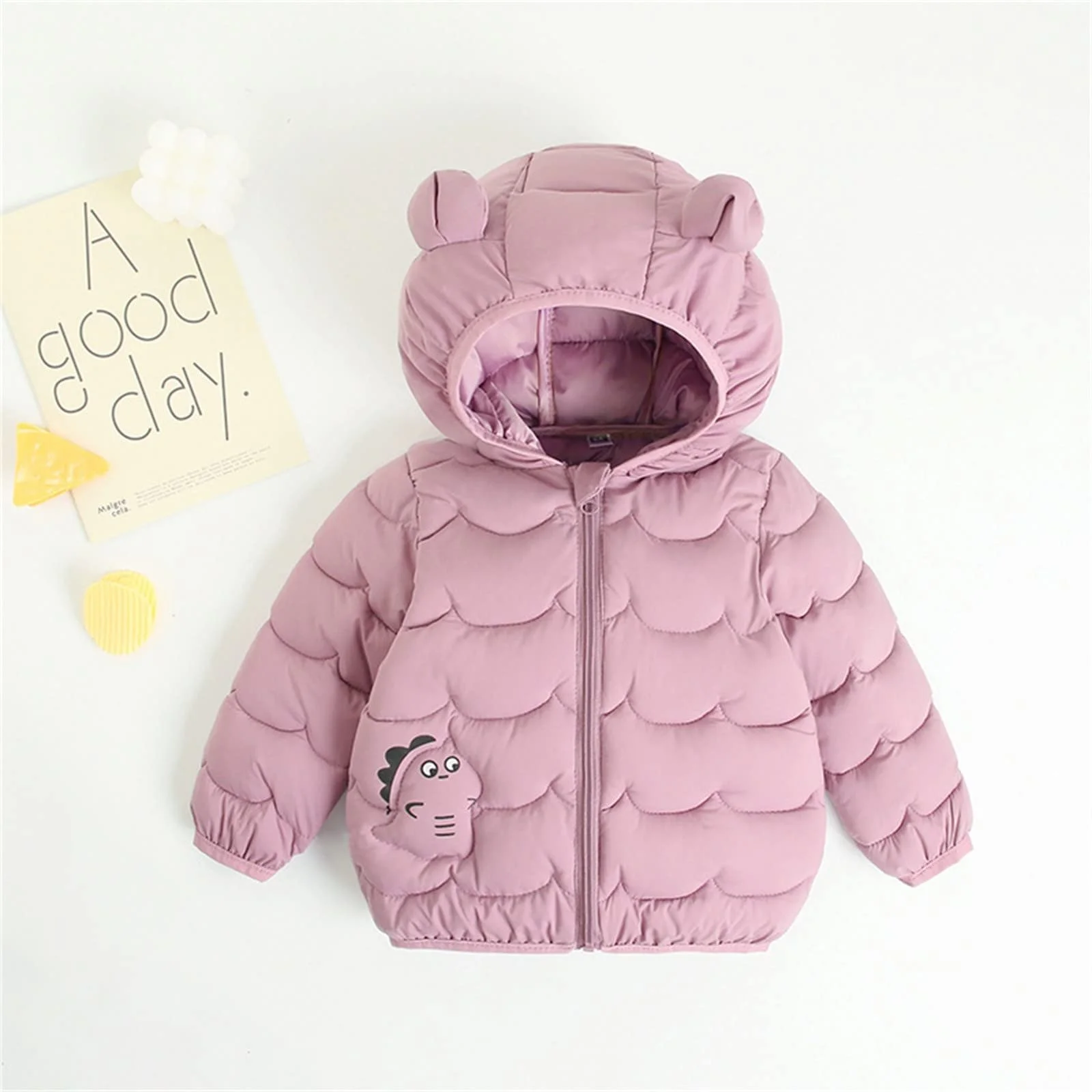 Унісекс Дитяче Тепле Пухове Пальто Осінь Зима, фото №3