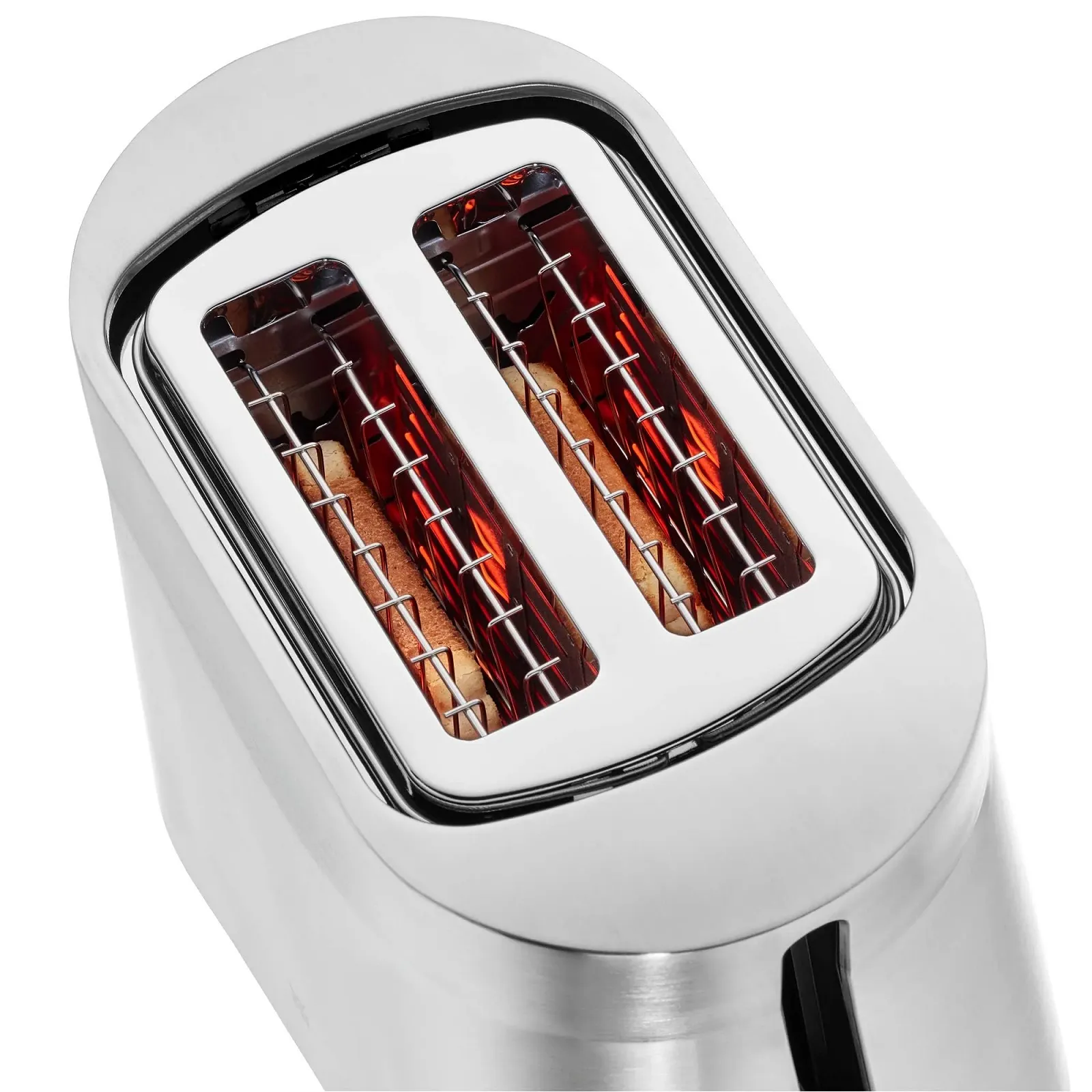 Тостер WMF Kineo Подвійний слот Нержавіюча сталь з насадкою для булочок, 2 скибочки, 10 рівнів підсмажування, 980 Вт, Матова нержавіюча сталь, фото №14