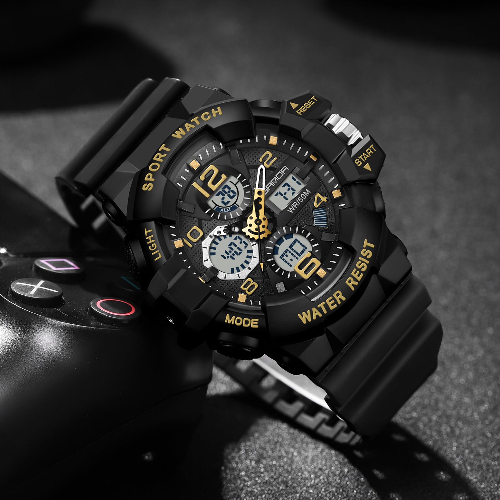 Годинник findtime Digital Men's Military Outdoor Stopwatch 50m Waterproof Two Time Zones Light Alarm Clock Tactical, фото №2 Годинник findtime Digital Men's Military Outdoor Stopwatch 50m Waterproof Two Time Zones Light Alarm Clock Tactical, фото №2