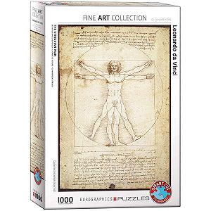 Пазл Eurographics Vitruvius Man by Leonardo Da Vinci 1000 деталей - Фото 1