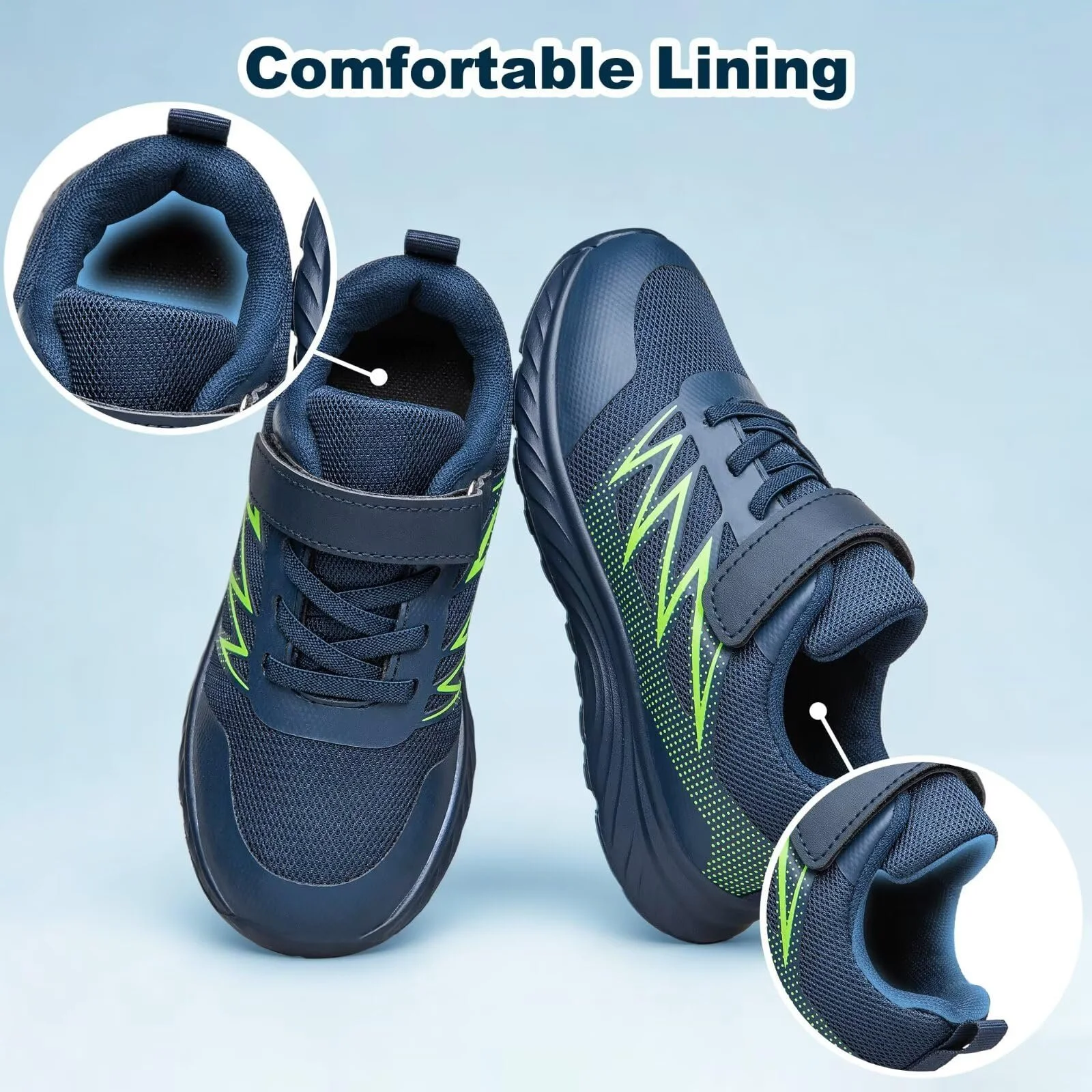 ADQ Детские унисекс кроссовки для девочек и мальчиков Спортивная обувь дышащие кроссовки для бега в помещении, фото №6 ADQ Детские унисекс кроссовки для девочек и мальчиков Спортивная обувь дышащие кроссовки для бега в помещении, фото №6