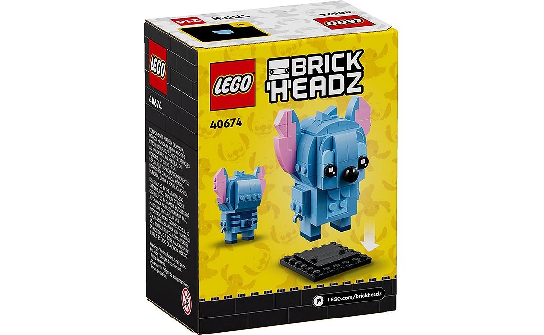 Детский конструктор LEGO Brick Headz Стич (40674), фото №3