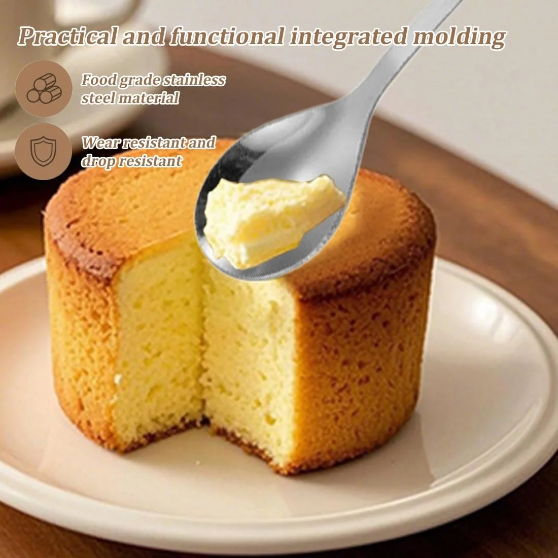 Ложка для кави та мокко, 12 штук, з нержавіючої сталі, фото №5