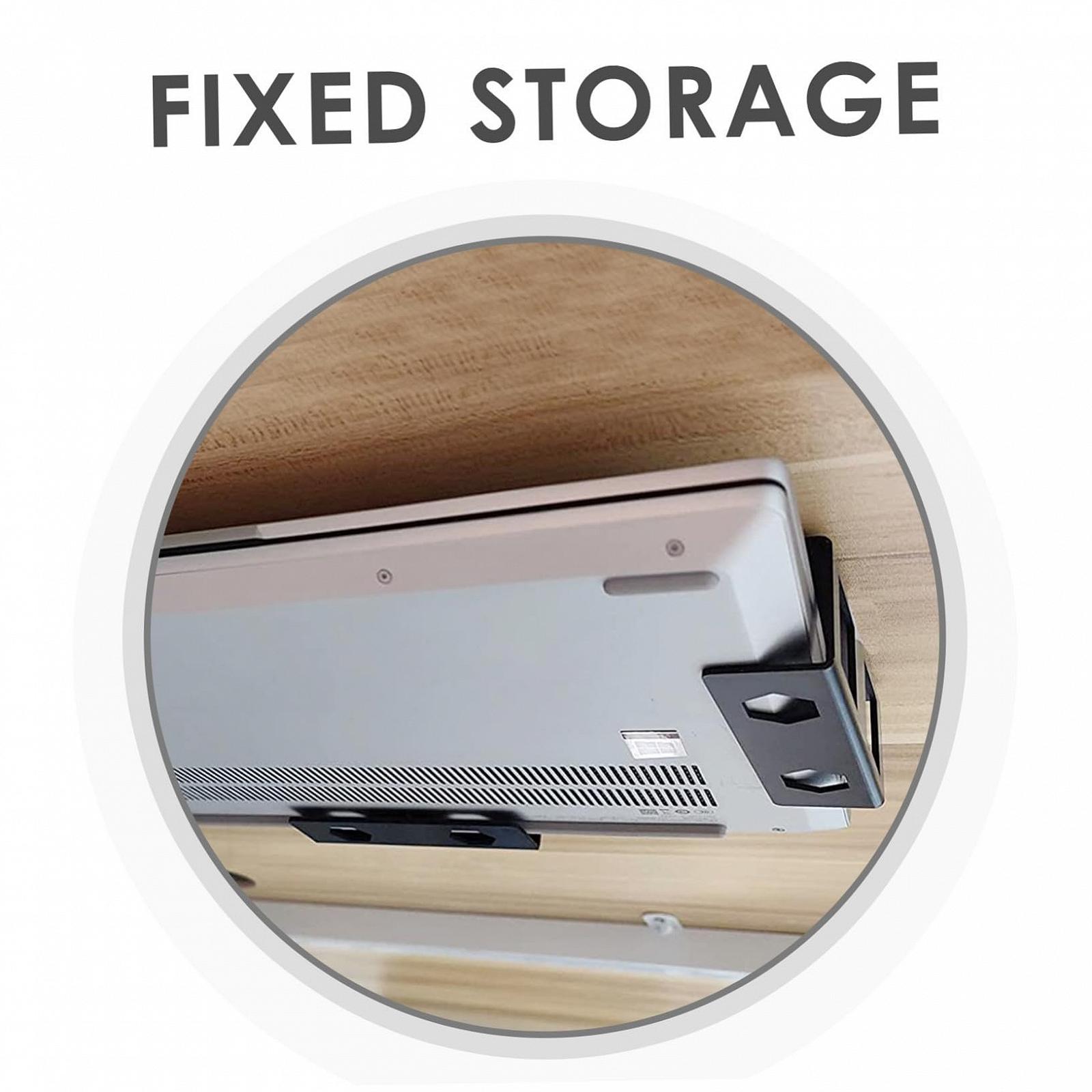 Держатель для ноутбука под стол Черный, фото №3 Держатель для ноутбука под стол Черный, фото №3