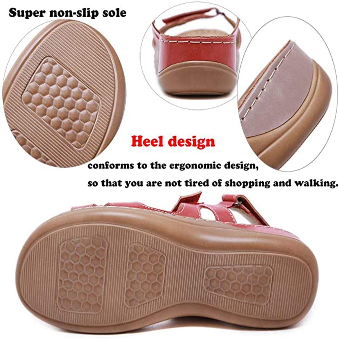 Жіночі сандалі CrEev Плоскі з відкритим носком, фото №4