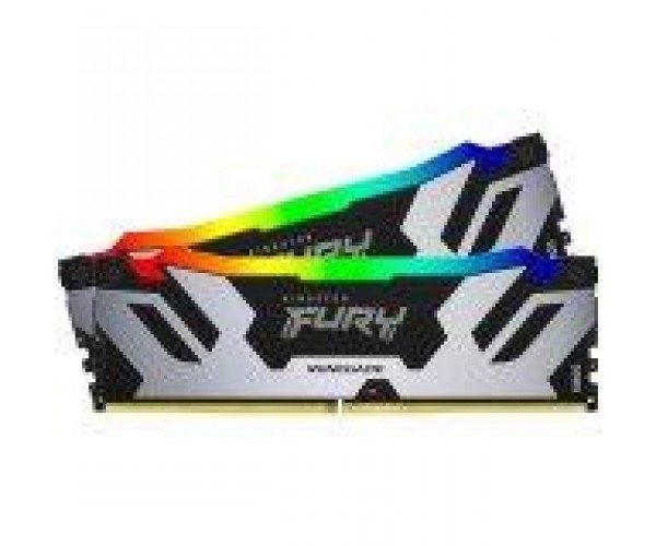 Пам'ять для настільних комп'ютерів Kingston FURY 32 GB 2x16 DDR5 6400 MHz Renegade Silver RGB (KF564C32RSAK2-32), фото №4