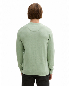Джемпер men's Pullover sweater TomTailor Фісташковий L synthetic.ua - Фото 1
