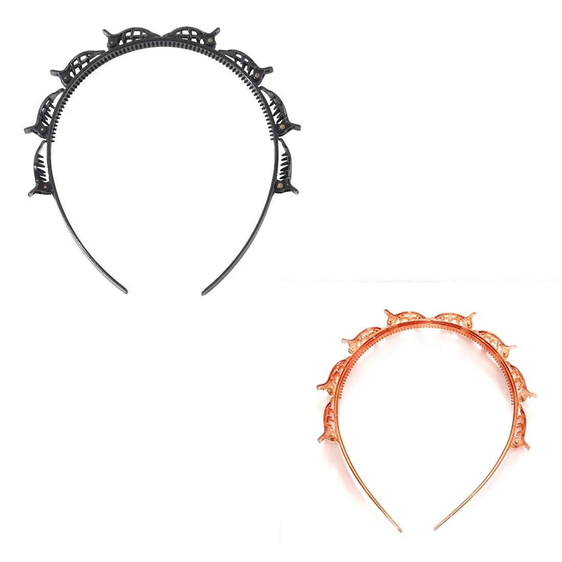 Обруч с клипсами для волос, фото №1