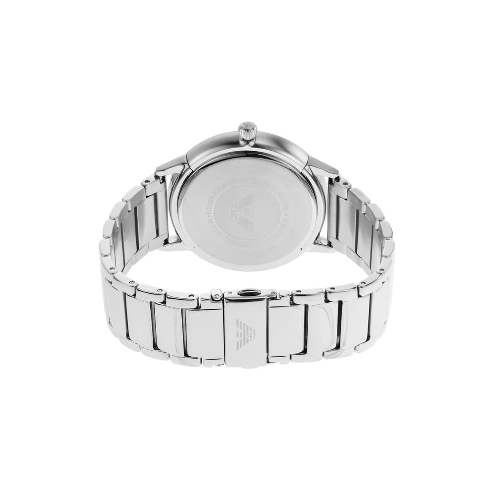 Чоловічий годинник Emporio Armani Three Hands, корпус з нержавіючої сталі, розмір корпусу 43 мм, синій, Dress, фото №6