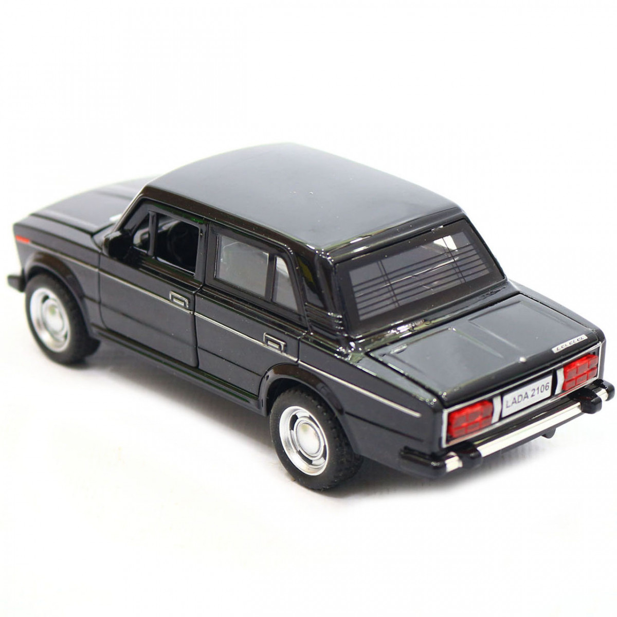 Машинка игровая автопром «ВАЗ-2106» Черный со световыми и звуковыми эффектами 7642, фото №5