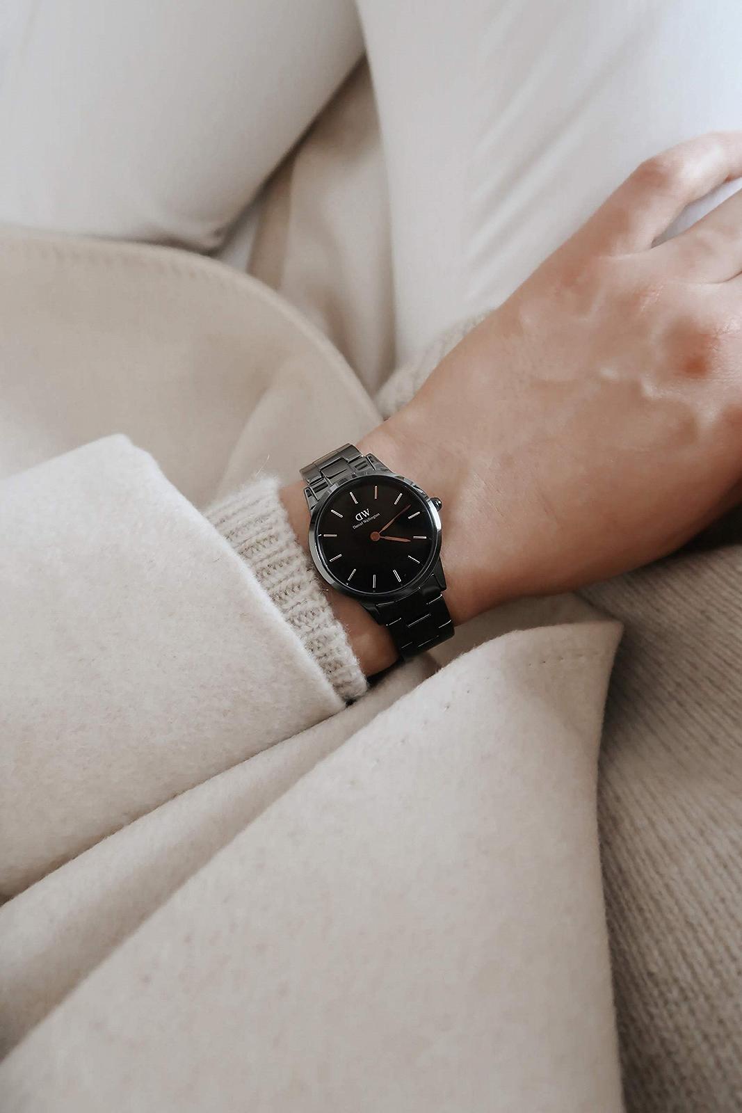 Часы Daniel Wellington Iconic Черный Нержавеющая сталь (316L), фото №7