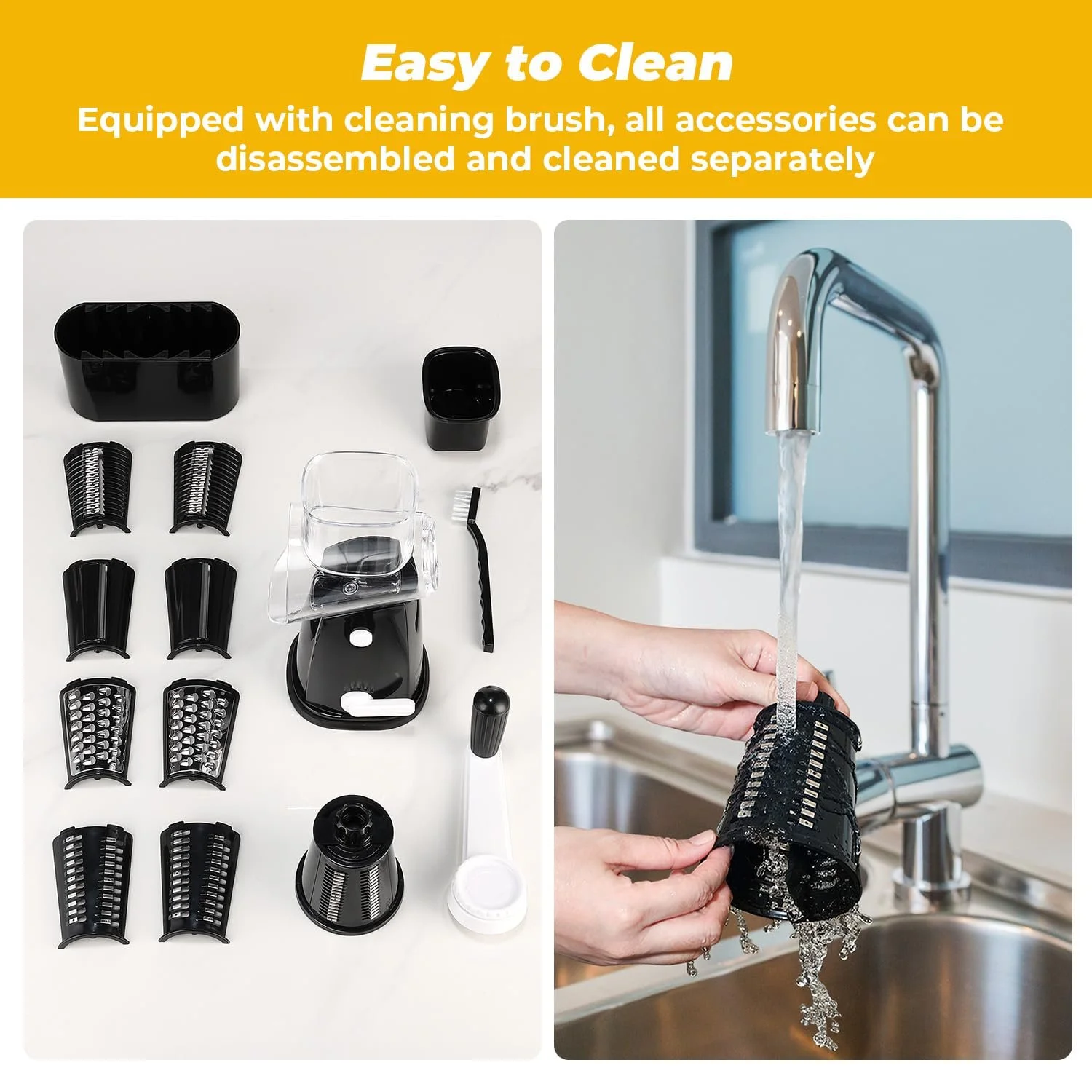 Ротаційна Терка Овочерізка з 5 змінними лезами, фото №8