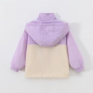 Куртка-бомбер для девочек с планкой на пуговицах. synthetic.ua - Фото 1