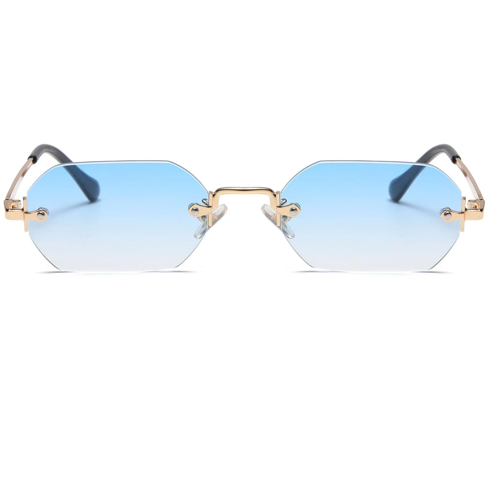 Сонцезахисні окуляри Ретро Прямокутні Без оправи для жінок, фото №1