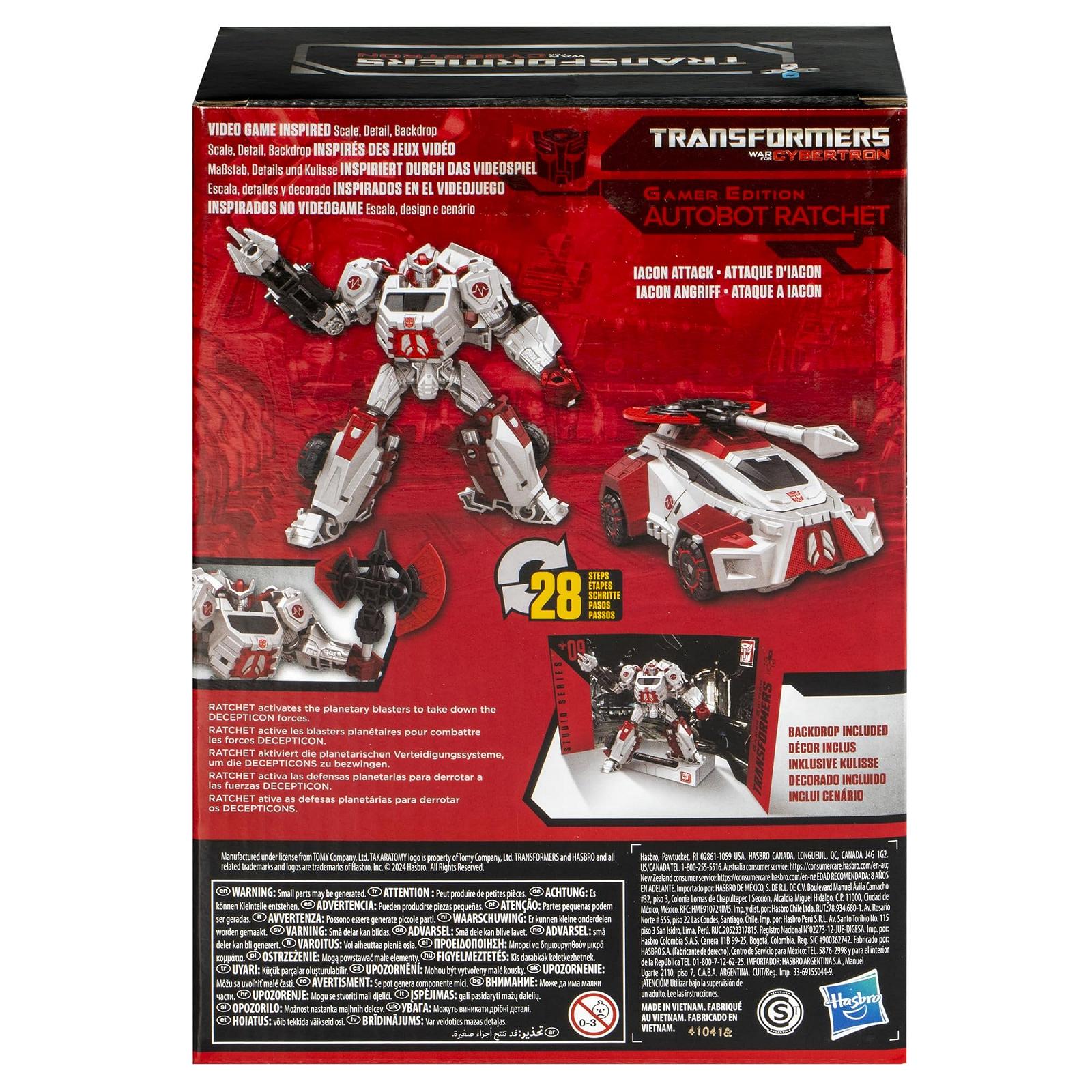 Екшн-фігурка Transformers Studio Series Gamer Edition Ratchet, 16,5 см, фото №4