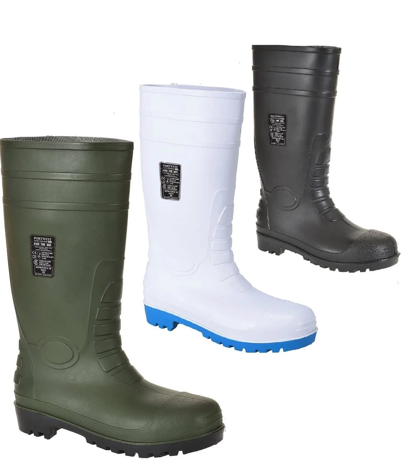 Сапоги Portwest Total Safety Wellington Boot S5, размер 36, белые, фото №2