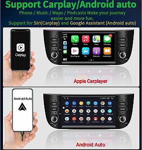 Штатная автомагнитола GOFORJUMP для FIAT Punto / 7" / Сенсорная / 1/32Гб / Android 13 / Apple CarPlay / Android Auto / Bluetooth / WI-FI / GPS / USB synthetic.ua - Фото 1