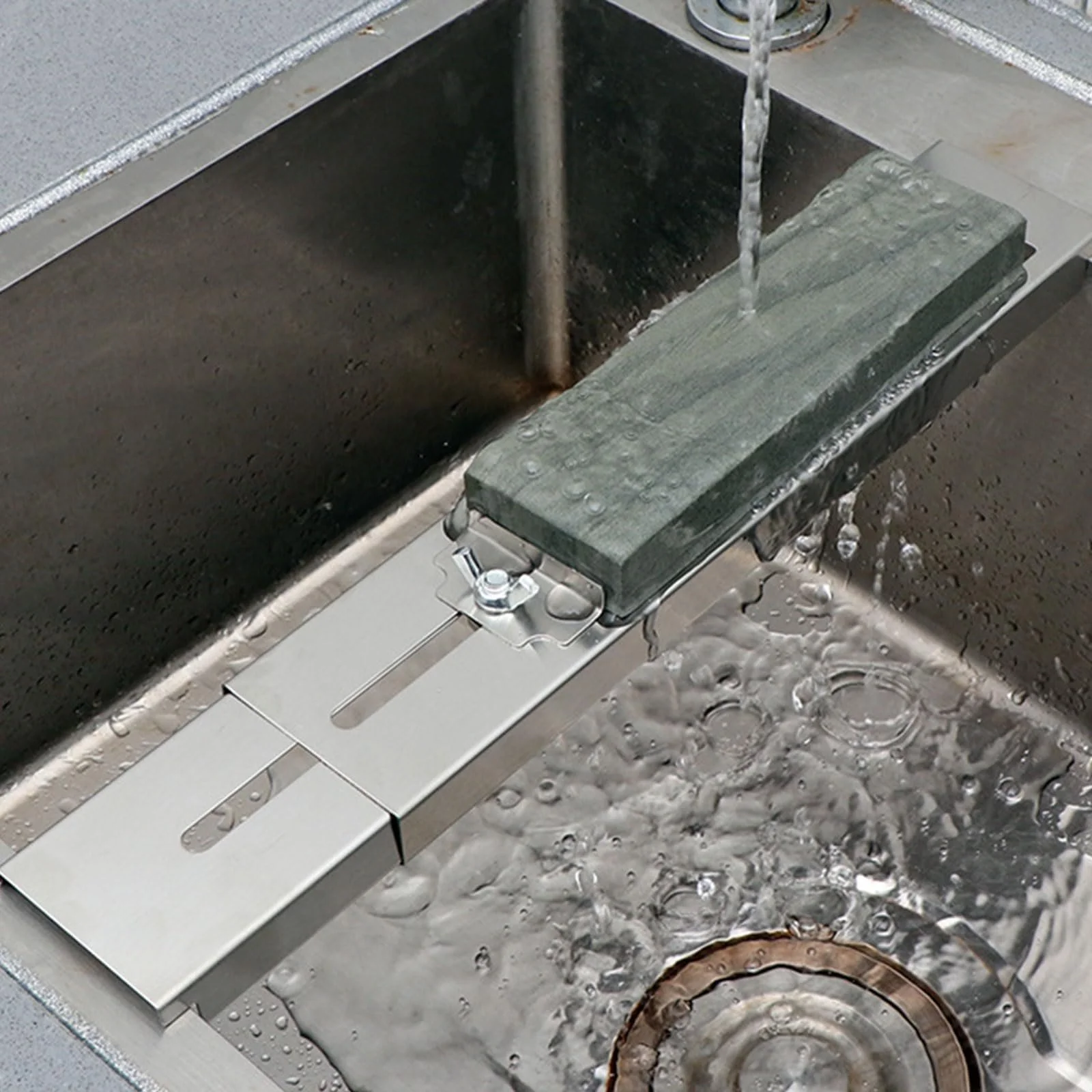 Тримач для точильного каменю на мийку Whetstone Holder з баранцевою гайкою, фото №8