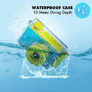 Дитяча цифрова камера ShinePick 8 MP HD1080P 2 Inch DIY Sticker Silicone Case Grey synthetic.ua - Фото 1